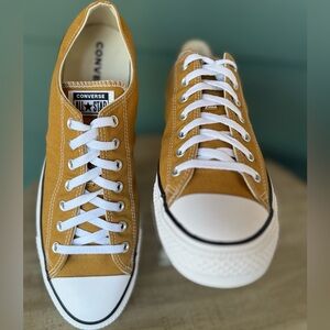 Converse Chuck Taylor All Star Low Burnt Honey Mustard Yellow Shoe Skate 13 Mens